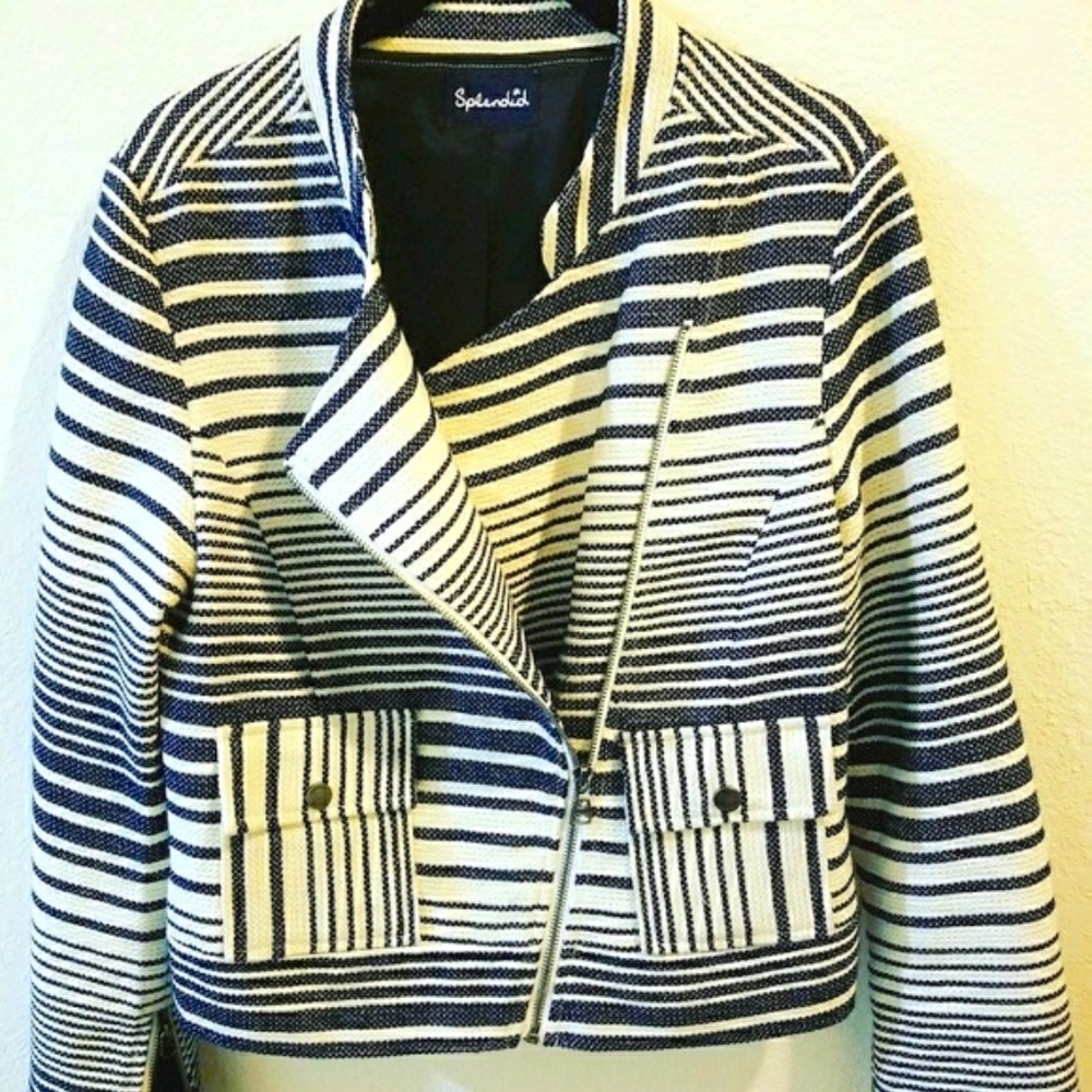 Splendid Brand  women's striped blazer